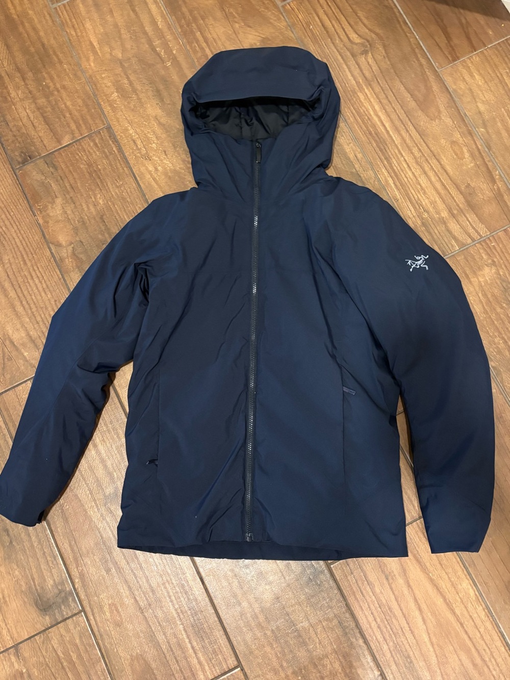 Arc’teryx Koda Jacket Men’s XS Navy Gore Thermium Hooded Insulated Winter Coat